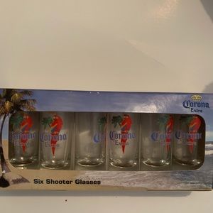 NWT 6 Corona shot or shooter glasses. Very rare!!